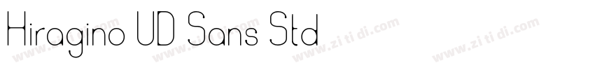 Hiragino UD Sans Std字体转换